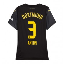 Borussia Dortmund Waldemar Anton #3 Bortatröja Dam 2024-25 Korta ärmar